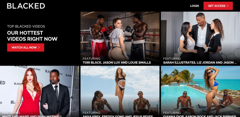 Screenshot Homepage Blacked