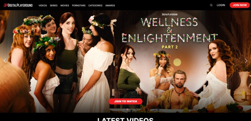 Screenshot Homepage DigitalPlayground