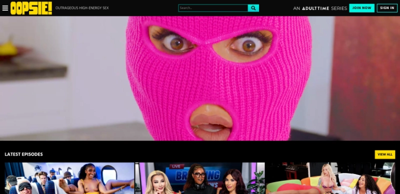 Screenshot Homepage Oopsie