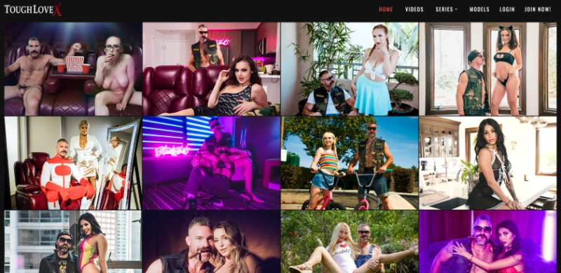 Screenshot Homepage ToughLoveX