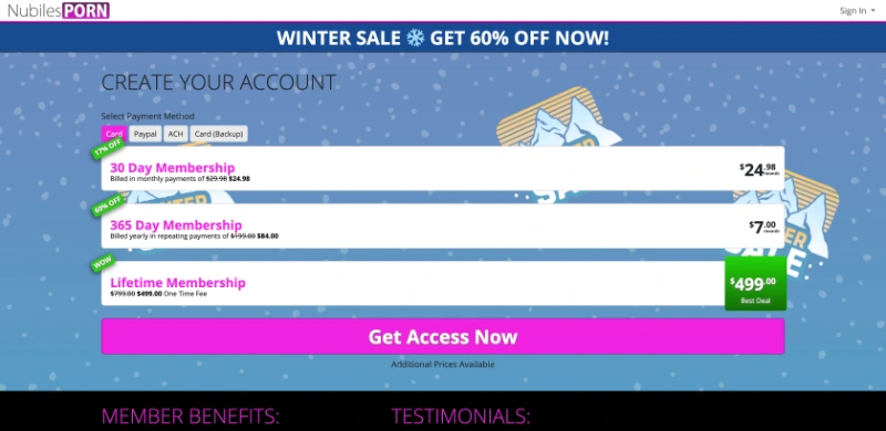 Screenshot Signup NubilesPorn