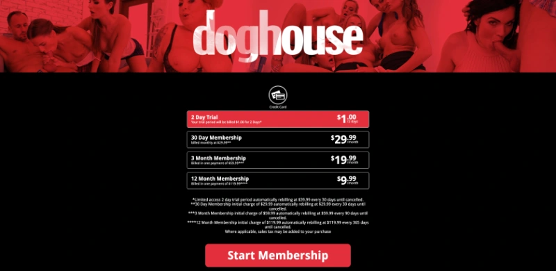 Screenshot Signup DogHouseDigital