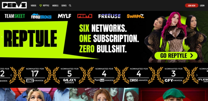 Screenshot Homepage PervZ
