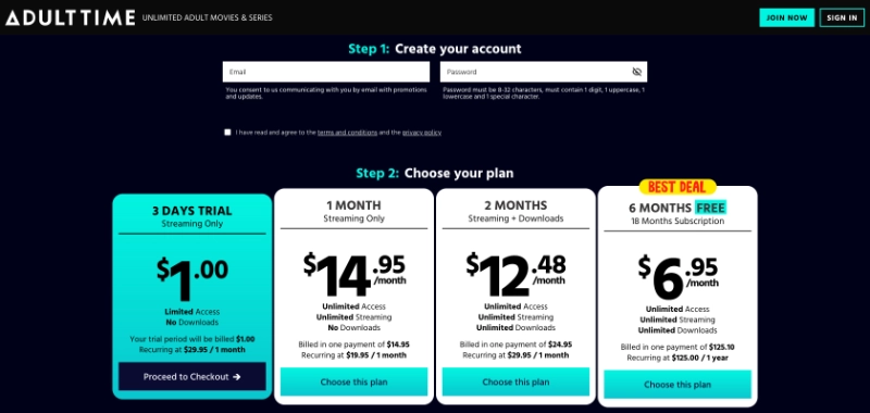 Screenshot Signup AdultTimeToys